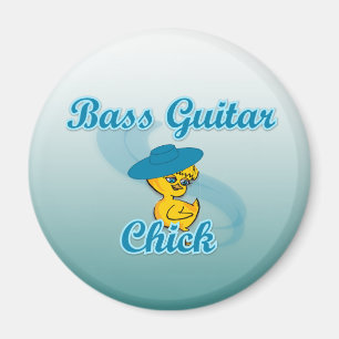 Bass Guitar Chick #3 Magnet