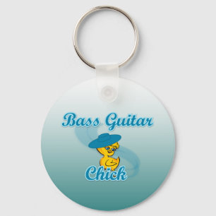 Bass Guitar Chick #3 Schlüsselanhänger