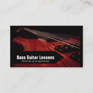 Bass Guitar Lessons und Music Instructors 🎸 Visitenkarte