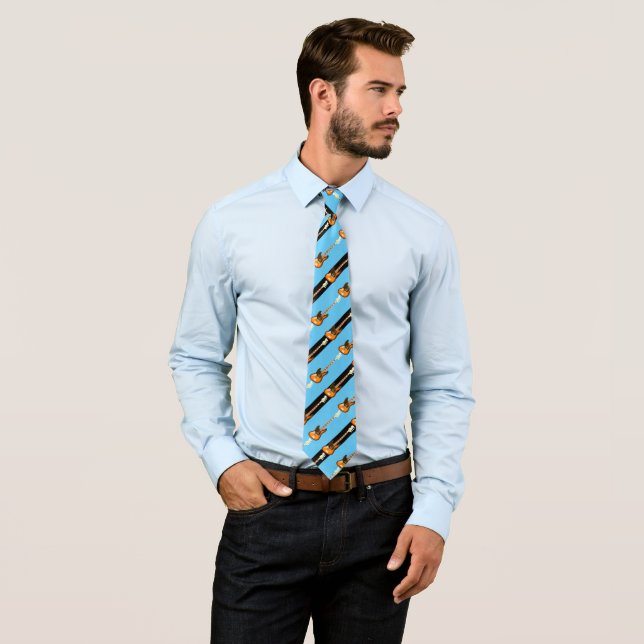 Bass Guitar Neck Tie Krawatte (Beispiel)