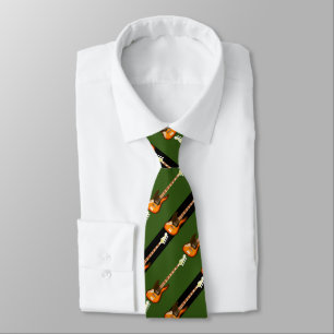 Bass Guitar Neck Tie Krawatte