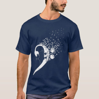 Bass Guitar Player Bassist Bass Clef Musiker T-Shirt
