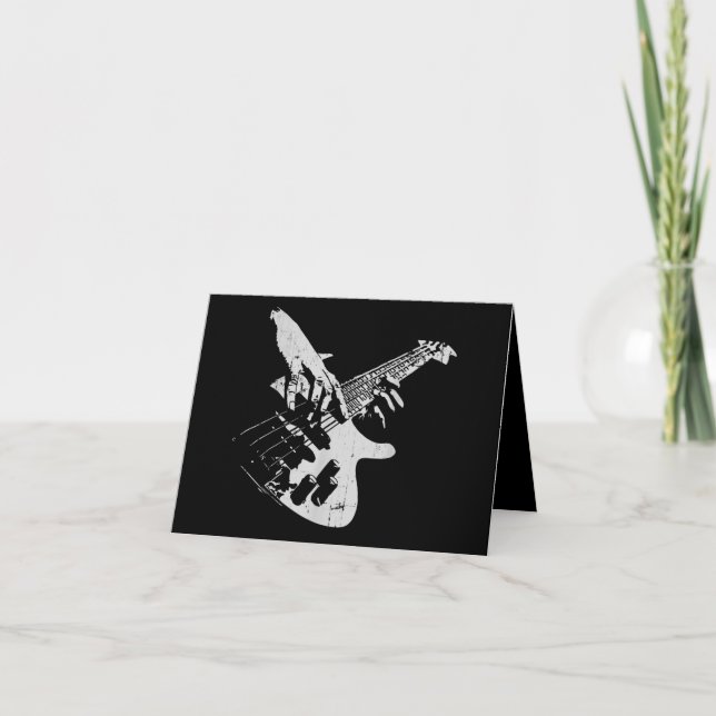 Bass Guitar Player Gift Bassist Dankeskarte (Vorderseite)