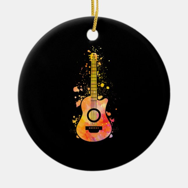 Bass Guitar Player Music Gitarrist Musician Rock Keramik Ornament (Vorne)