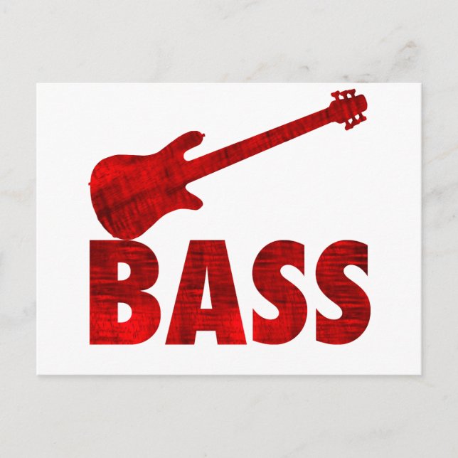 Bass Guitar Postkarte (Vorderseite)