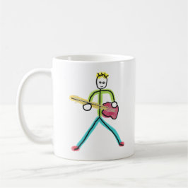 Bass Guitar Stickman Kaffeetasse