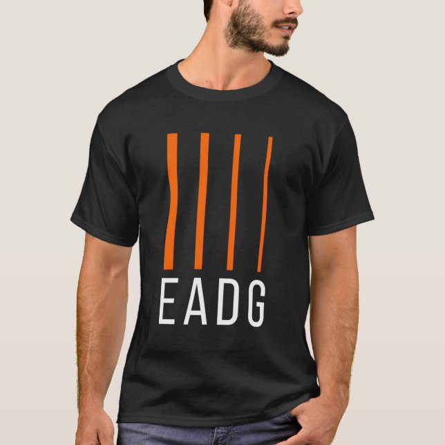 Bass Guitarist Eadg 4 String Guitar T-Shirt (Vorderseite)