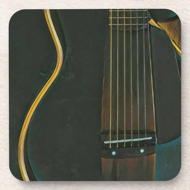 Bass guitarist gift getränkeuntersetzer (Vorderseite)