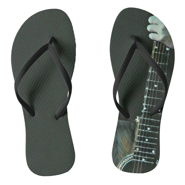 Bass guitarist gifts flip flops (Fußbett)