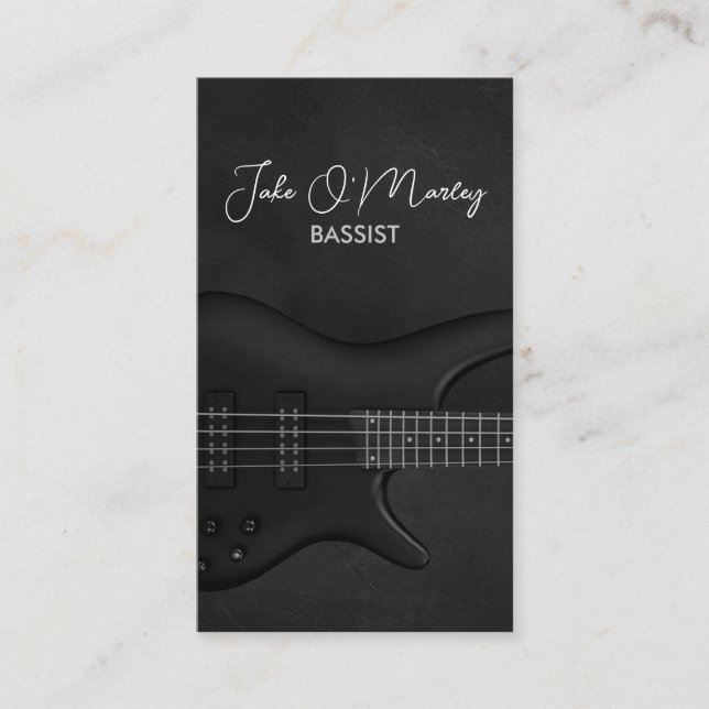 Bass Guitarist Guitar Bassist Visitenkarte (Vorderseite)