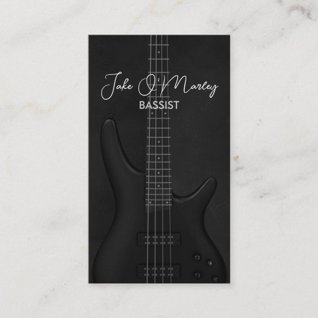 Bass Guitarist Guitar Bassist Visitenkarte (Vorderseite)