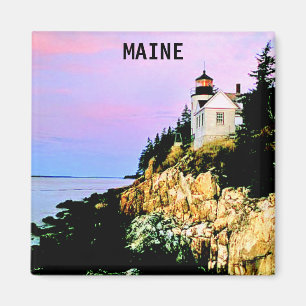 BASS-HAFEN-LEUCHTTURM, MAINE MAGNET