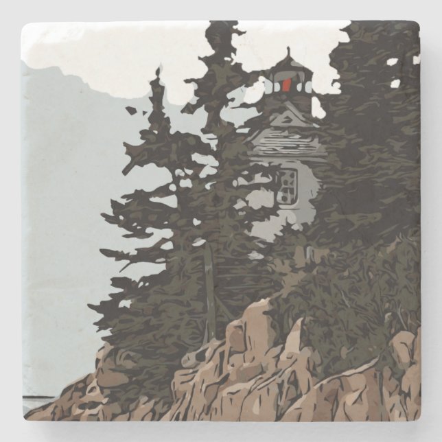 BASS HARBOR HEAD STEINUNTERSETZER (Vorderseite)