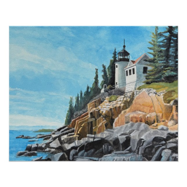 Bass Harbor Leuchtturm Poster (Vorderseite)