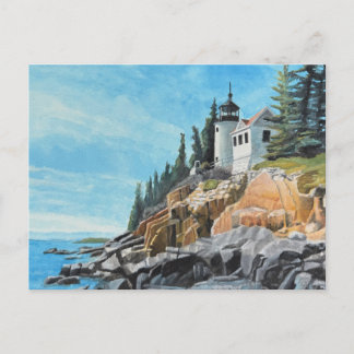 Bass Harbor Leuchtturm Postkarte