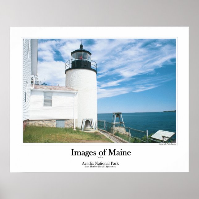 Bass Harbour Head Light Poster (Vorne)