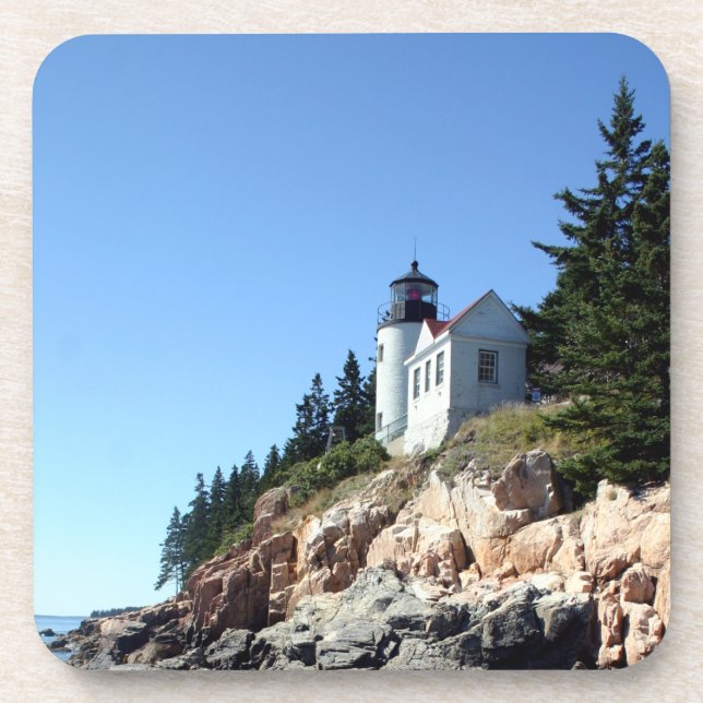 Bass Harbour Light Getränkeuntersetzer (Vorderseite)