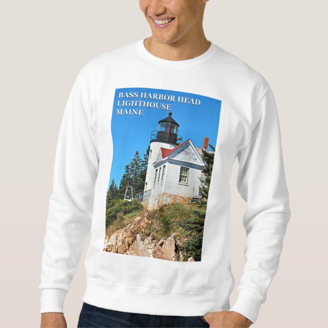 Bass Harbour Lighthouse, Mount Desert Island Maine Sweatshirt (Vorderseite)