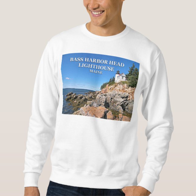 Bass Harbour Lighthouse, Mount Desert Island Maine Sweatshirt (Vorderseite)