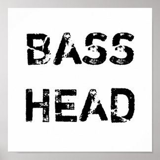 Bass Head Poster