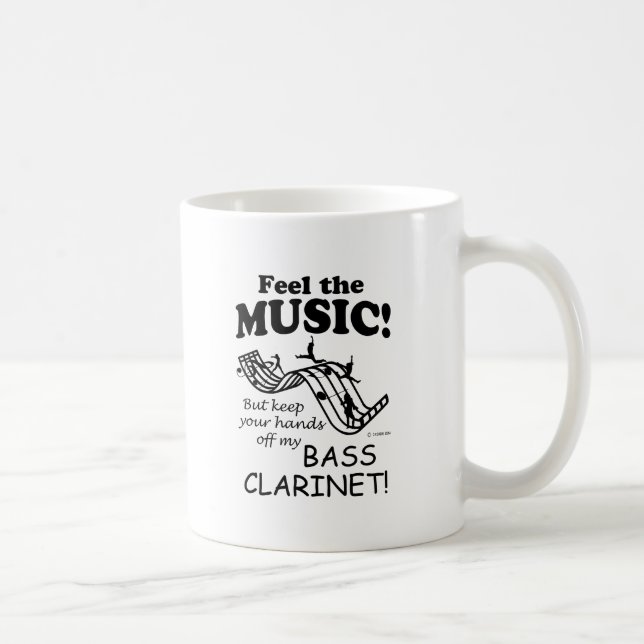 Bass Klarinette fühlen die Musik Kaffeetasse (Rechts)