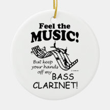 Bass Klarinette fühlen die Musik