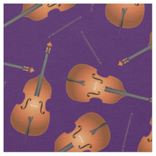 Bass Kontrabass Jazz Musik Musiker Zimmer Dekor Li Stoff