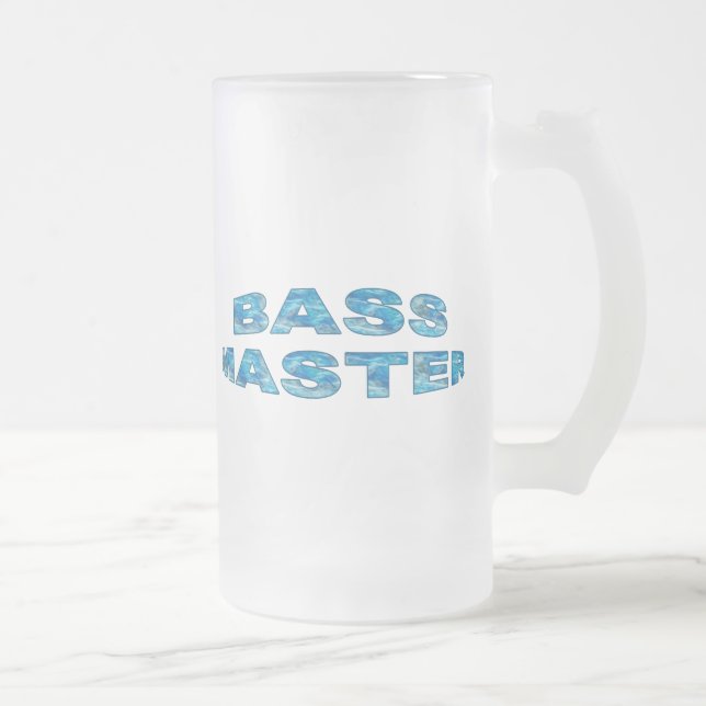 Bass Master Fishing-Shirts Mattglas Bierglas (Rechts)
