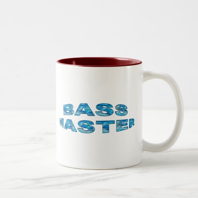 Bass Master Fishing-Shirts Zweifarbige Tasse (Rechts)