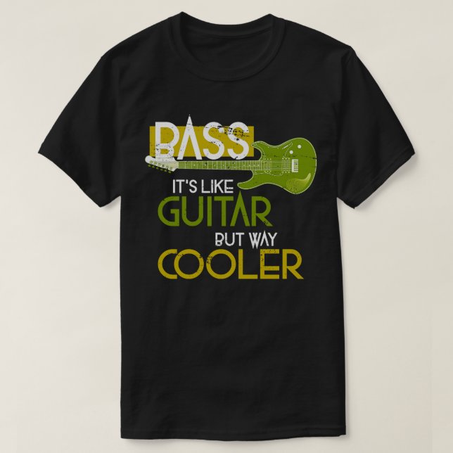 Bass Musician Gift Rock Music Bass Gitarre T-Shirt (Design vorne)