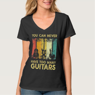 Bass Musician Pick Sie können nie zu viele Gui hab T-Shirt