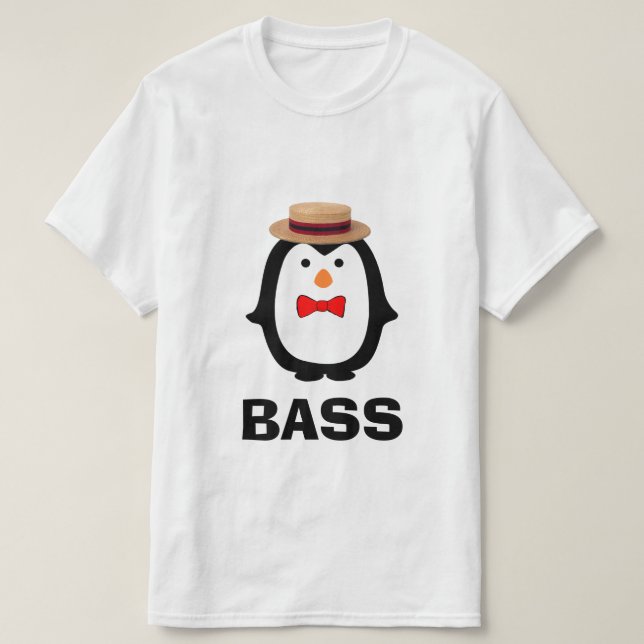 Bass Penguin T-Shirt (Design vorne)