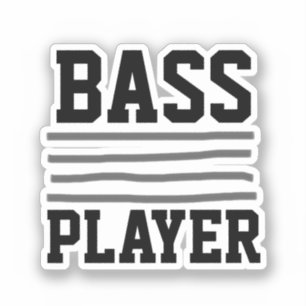 Bass Player Aufkleber