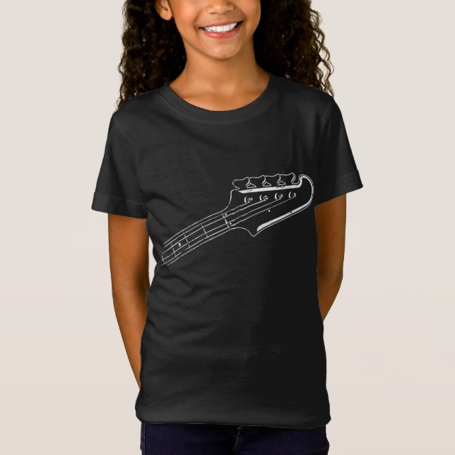 Bass Player Bass Gitarre Musikalisches Design T-Shirt (Vorderseite)