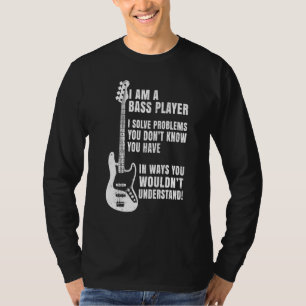 Bass Player Definition Bassist für Musiker Guit T-Shirt