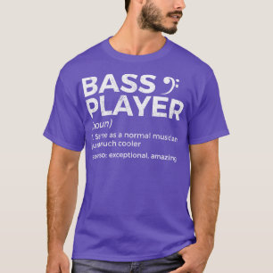 Bass Player Definition Bassist für Musiker lange T-Shirt
