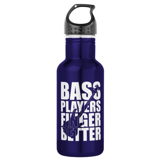 Bass Player Finger besser Edelstahlflasche (Vorderseite)