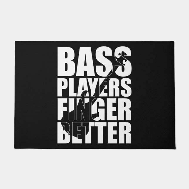 Bass Player Finger besser Fußmatte (Vorderseite)
