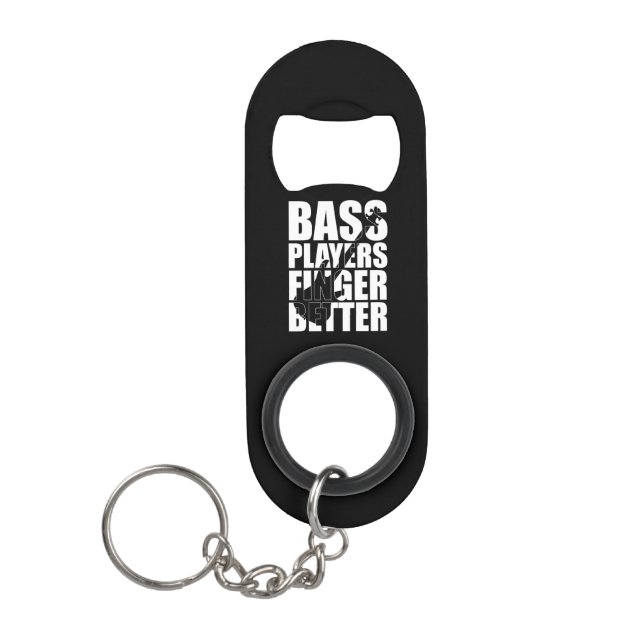 Bass Player Finger besser Mini Flaschenöffner (Vorderseite)