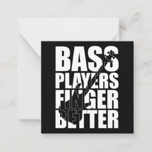 Bass Player Finger besser Mitteilungskarte
