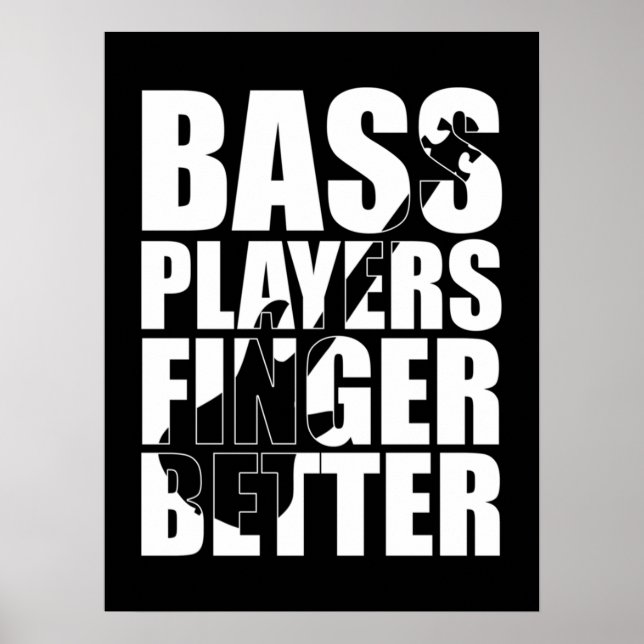 Bass Player Finger besser Poster (Vorne)