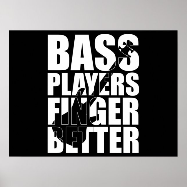 Bass Player Finger besser Poster (Vorne)