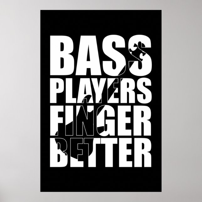 Bass Player Finger besser Poster (Vorne)