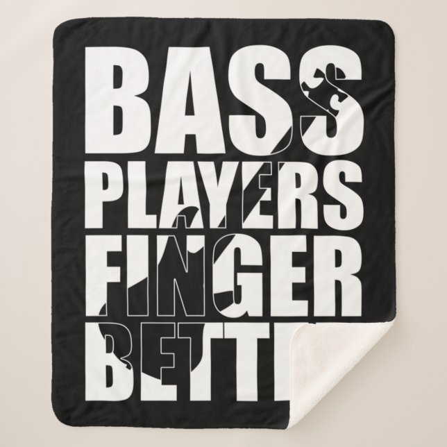 Bass Player Finger besser Sherpadecke (Vorderseite)