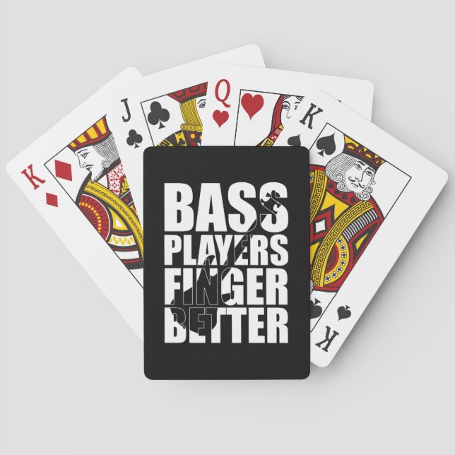 Bass Player Finger besser Spielkarten (Rückseite)