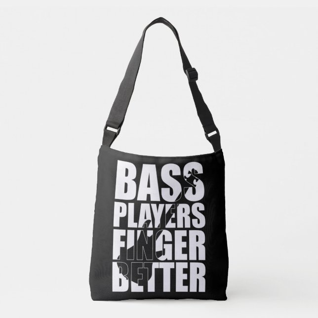 Bass Player Finger besser Tragetaschen Mit Langen Trägern (Vorderseite)