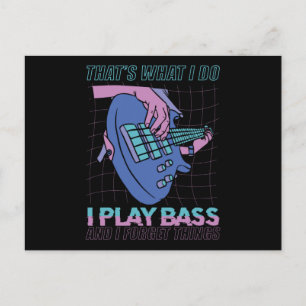 Bass Player-Geschenk Postkarte