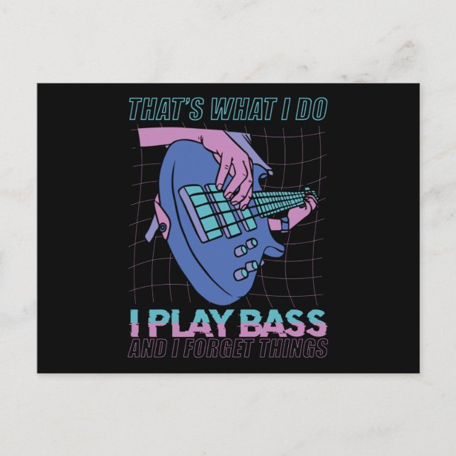 Bass Player-Geschenk Postkarte (Vorderseite)