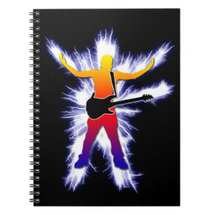 Bass Player Graphic Notizblock