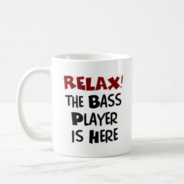 Bass-Player hier Kaffeetasse (Links)